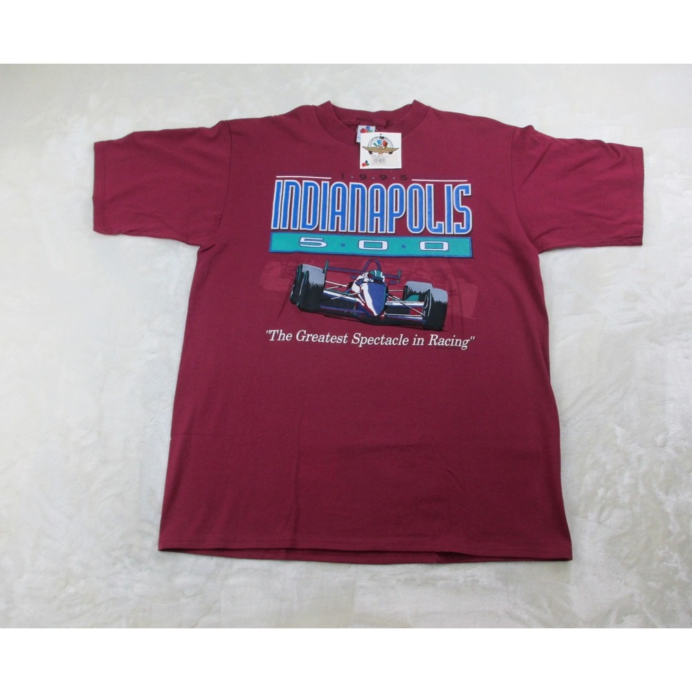 NEW VINTAGE Indianaplois 500 Shirt Mens Extra‎ Large Red Racing Motor Speedway